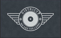 5' x 8' (58" x 95") Digiprint HD DISTRICT7   Indoor Logo mat