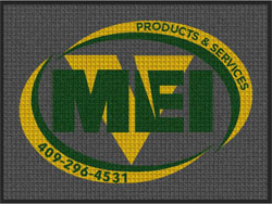 3' x 4' (35" x 45") Waterhog Impressions HD MEI Indoor-Outdoor Logo Mat