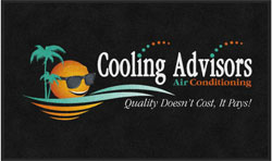 3' x 5' (35" x 59") Digiprint HD COOLING ADVISORS  Indoor Logo Mat
