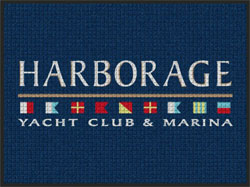 3' x 4' (35" x 45") Waterhog Impressions HD HARBORAGE  Indoor-Outdoor Logo Mat