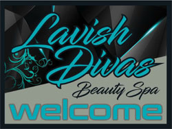 3 'x 4' (34" x 46") Floor Impressions LAVISH DIVAS Rubber Logo Mat