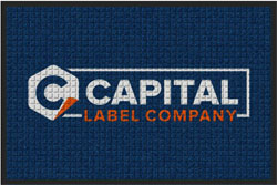 2' x 3' ( 22" x 35") Waterhog Impressions HD CAPITAL LABEL COMPANY  Indoor/Outdoor logo mat