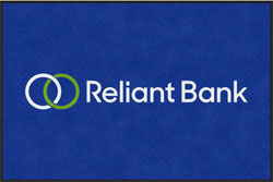4' x 6'(45" x 69") Digiprint HD RELIANT BANK Indoor Logo Mat
