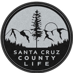 3' Round (35" inches) Digiprint HD Custom Shape SANTA CRUZ COUNTY LIFE Indoor Logo Mat