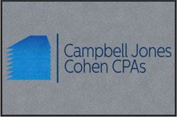 4' x 6'(45" x 69") Digiprint HD CAMPBELL JONES COHEN  Indoor Logo Mat
