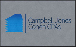 5' x 8' (58" x 95") Digiprint HD CAMPBELL JONES COHEN  Indoor Logo mat