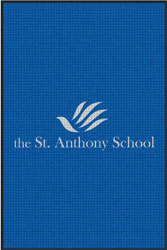 4' x 6'(45" x 69") Waterhog Impressions HD THE ST ANTHONY SCHOOL  Indoor/Outdoor Logo Mat