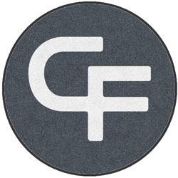 4' Round (45" inches) Digiprint HD Custom Shape CULTURE FILMS Indoor Logo Mat