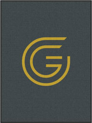 6' x 8' (70" x 96") Waterhog Impressions HD GRIT FITNESS  Indoor/Outdoor Logo Mat