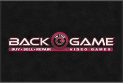 4' x 6'(45" x 69") Digiprint HD BACK IN THE GAME Indoor Logo Mat