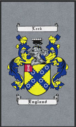 3' x 5' (35" x 59") Digiprint HD LEEK ENGLAND  Indoor Logo Mat