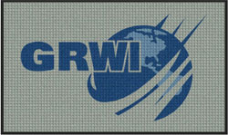3' x 5 (35" x 59") Waterhog Inlay GRWI  Indoor/Outdoor Logo Mat
