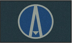 3' x 5 (35" x 59") Waterhog Inlay AEGIS   Indoor/Outdoor Logo Mat