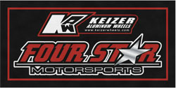 3' x 6' (35" x 69") Digiprint HD FOUR STAR MOTORSPORTS  Indoor Logo Mat