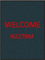 3' x 4' (35" x 47") Waterhog Inlay N227BM  Indoor/Outdoor Logo Mat