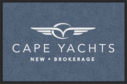 2 'x 3' (24" x 35") Digiprint HD CAPE YACHTS  Indoor Logo Mat