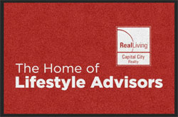 2 'x 3' (24" x 35") Digiprint HD REAL LIVING Indoor Logo Mat