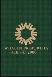 4' x 6'(45" x 69") Waterhog Impressions HD  WHALEN  Indoor/Outdoor Logo Mat