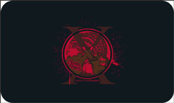 3' x 5' (33" x 60") Hog heaven impressions CREATIVE HANDS  5/8" Rubber Anti-Fatigue Logo Mat