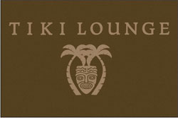 4' x 6'(45" x 69") Waterhog Impressions HD  TIKI LOUNGE  Indoor/Outdoor Logo Mat