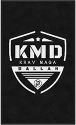 3' x 5' (35" x 59") Digiprint HD KRAV MAGA DALLAS Indoor Logo Mat