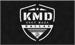3' x 5' (35" x 59") Digiprint HD KRAV MAGA DALLAS   Indoor Logo Mat