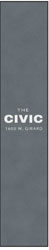 4' x 20'(45" x 236") Digiprint HD  CIVIC  Indoor Logo Mat