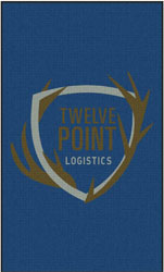6' x 10' (70" x 118") Waterhog Inlay TWELVE POINT LOGISTICS   Indoor/Outdoor Logo Mat