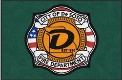 4' x 6'(45" x 69") Digiprint HD CITY OF DE SOTO FIRE DEPT   Indoor Logo Mat