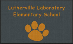 6' x 10' (70" x 119" ) Waterhog Impressions HD LUTHERVILLE LAB   Indoor/Outdoor Logo Mat