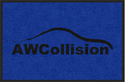 2 'x 3' (24" x 35") Digiprint HD AW COLLISION   Indoor Logo Mat