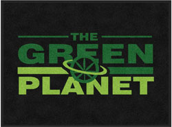 3' x 4' (35" x 45") Digiprint HD THE GREEN PLANET   Indoor Logo Mat