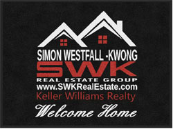 3' x 4' (35" x 45") Digiprint HD SWK REAL ESTATE  Indoor Logo Mat