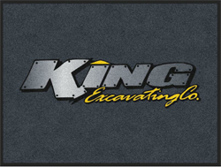 3' x 4' (35" x 45") Digiprint HD KING EXCAVATING CO Indoor Logo Mat