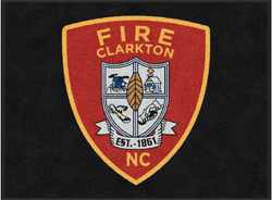 3' x 4' (35" x 45") Digiprint HD CLARKTON FIRE DEPT Indoor Logo Mat