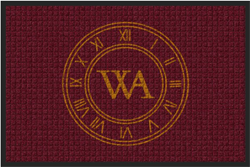 2' x 3' (24" x 35") Waterhog Impressions HD WRIST AFICIONADO Indoor-Outdoor Logo Mat