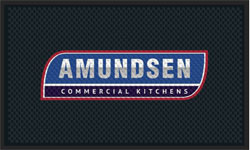 3' x 5' (35" x 56") Superscrape Impressions AMUNDSEN Rubber Logo Mat