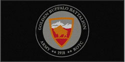 4' x 8' (45" x 95") Waterhog Impressions HD GOLDEN BUFFALO  Indoor/ Outdoor Logo Mat