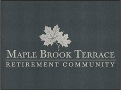 6' x 8' (70" x 96") Waterhog Impressions HD MAPLE BROOK TERRACE  Indoor/Outdoor Logo Mat