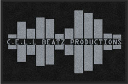 2 'x 3' (24" x 35") Digiprint HD CELLBEATZ  Indoor Logo Mat
