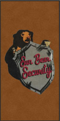 4' x 8' (45" x 95") Digiprint HD SUN BEAR SECURITY  Indoor Logo Mat