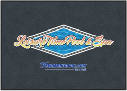 5' x 7' ( 58" x 83") Digiprint HD LEISURE TIME Indoor Logo Mat