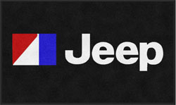 3' x 5' (35" x 59") Digiprint HD JEEP Indoor Logo Mat