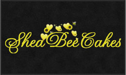 3' x 5' (35" x 59") Digiprint HD SHEABEE CAKES  Indoor Logo Mat
