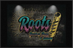4' x 6' (45" x 69") Waterhog Impressions HD ROOTS  Indoor/Outdoor Logo Mat