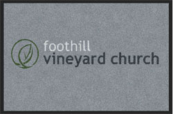 2 'x 3' (24" x 35") Digiprint HD FOOTHILL VINEYARD  Indoor Logo Mat