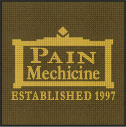 4' x 4'(45" x 45") Waterhog Logo Inlay PAIN MEDICINE INC  Indoor/Outdoor Logo Mat