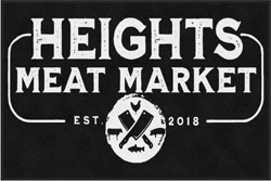 4' x 6'(45" x 69") Digiprint HD HEIGHTS MEAT MARKET   Indoor Logo Mat