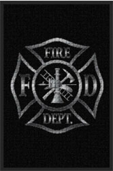 2' x 3' (24" x 35") Waterhog Impressions HD  LOUISVILLE FIRE DEPT  Indoor-Outdoor Logo Mat