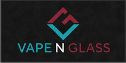 3' x 6' (35" x 69") Digiprint HD VAPE N GLASS  Indoor Logo Mat